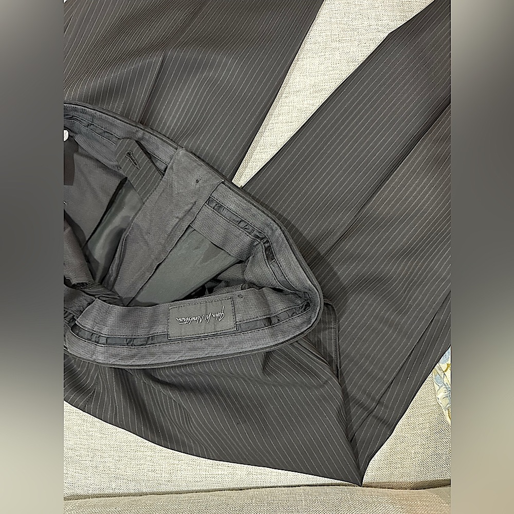 Nordstrom Wool Men’s Dress Slacks with thin stripes